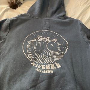 dusty blue RIPCURL hoodie size xs
